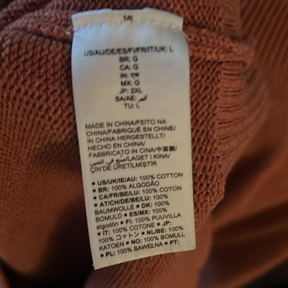 Daily Ritual Reddish Orange Sweater - Picture 5 of 5